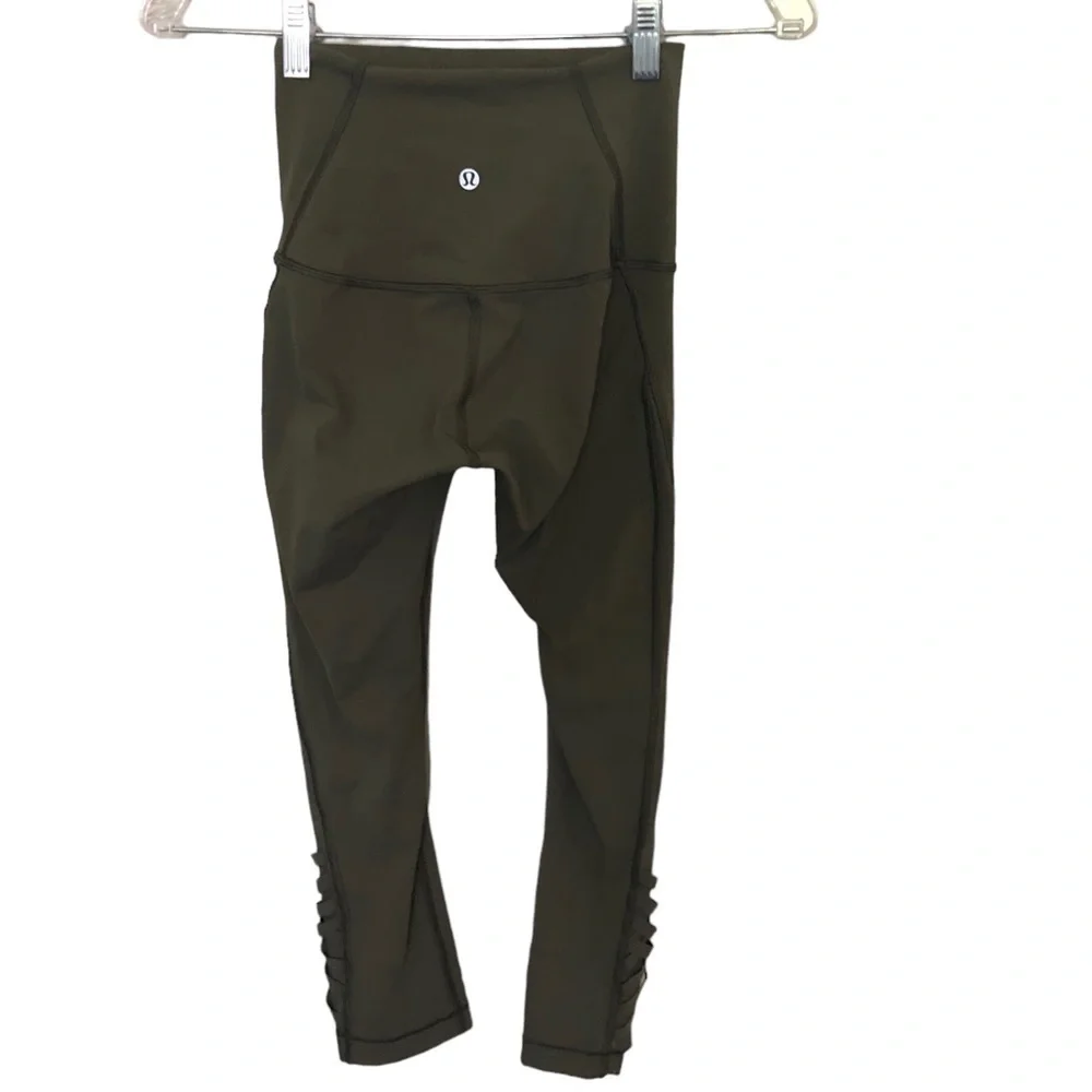 Lululemon Minimalist Crop Fatigue Green